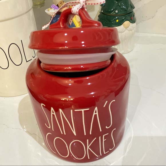 Rae Dunn SANTA’S COOKIES Christmas Canister - Picture 4 of 5